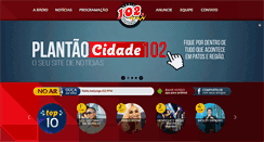 Desktop Screenshot of 102fmpatos.com.br