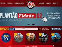 Tablet Screenshot of 102fmpatos.com.br